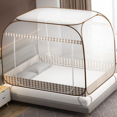 Automatic Pop-up Mosquito Net Double Bed Mosquito Repellent Folding Steel Wire Single Bed 1.8m