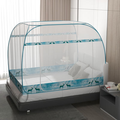Automatic Pop-up Mosquito Net Double Bed Mosquito Repellent Folding Steel Wire Single Bed 1.8m