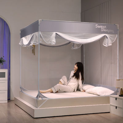 Square Top Bracket Mosquito Net Folded Design for Home Use Effective Insect and Mosquito Prevention