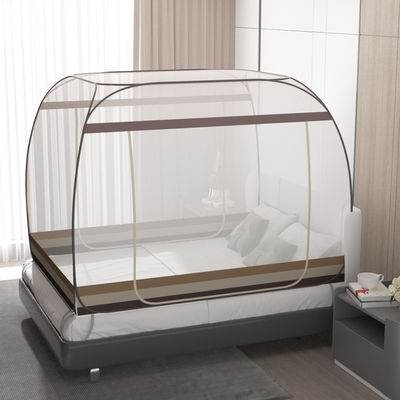 Summer Mosquito Net Insect Mesh Mongolian Yurt Bed Netting Tents With Zipper Double-Door Mosquito Nets Canopy No Need to Install